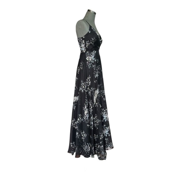 Lulus Made to Flaunt Black Floral Print Maxi Dress Women Size S Sleeveless Dress - Picture 6 of 10